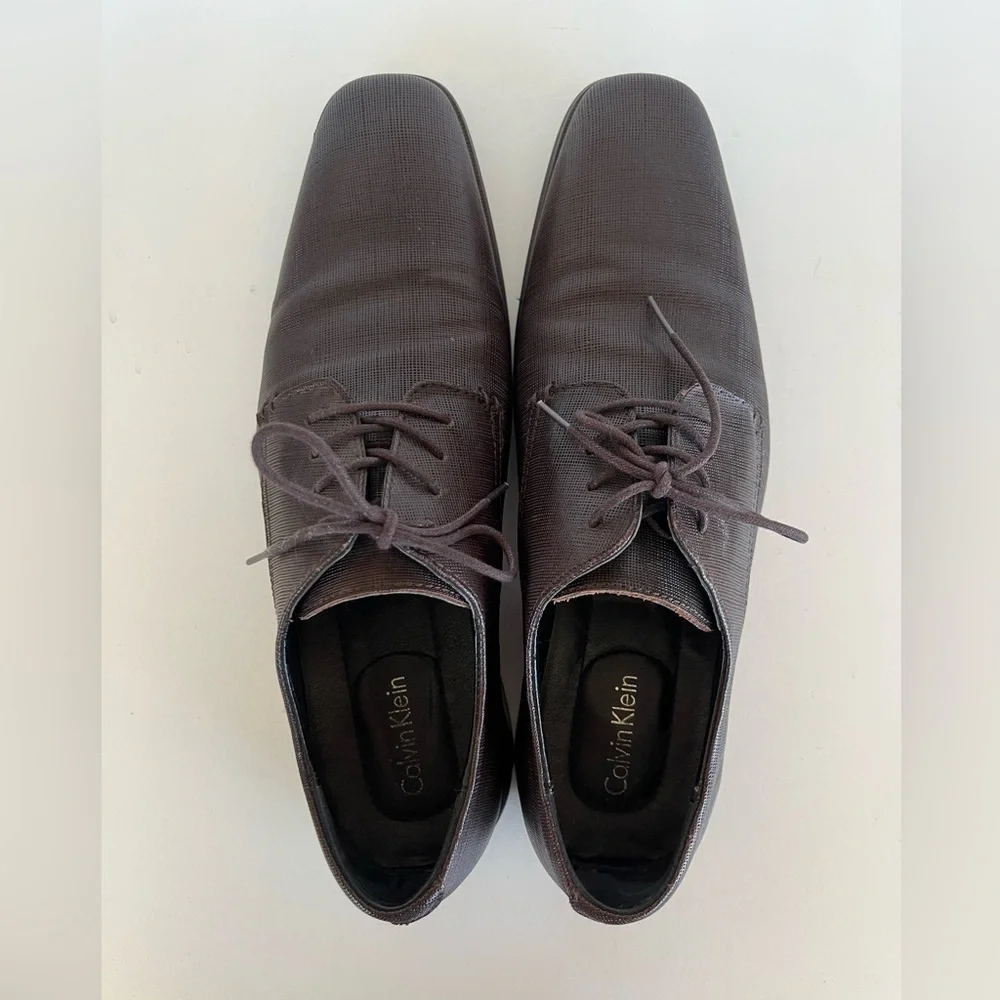 Calvin Klein Gordon Textured Dress Lace Up Shoe - Men’s 10.5